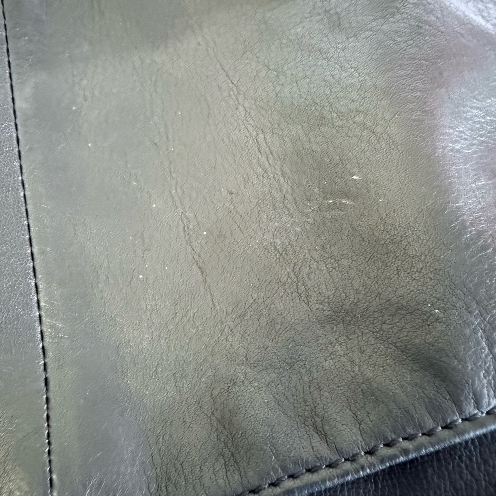 Margot Black Leather Shoulder Purse - Picture 8 of 9